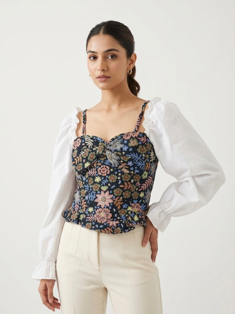 Floral Corset Top