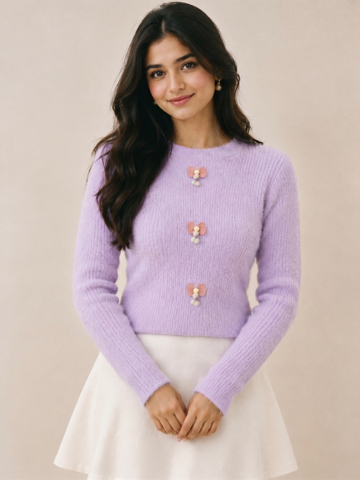 Imported Soft Knits Fur Top