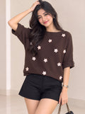 Imported Petal Knit Top