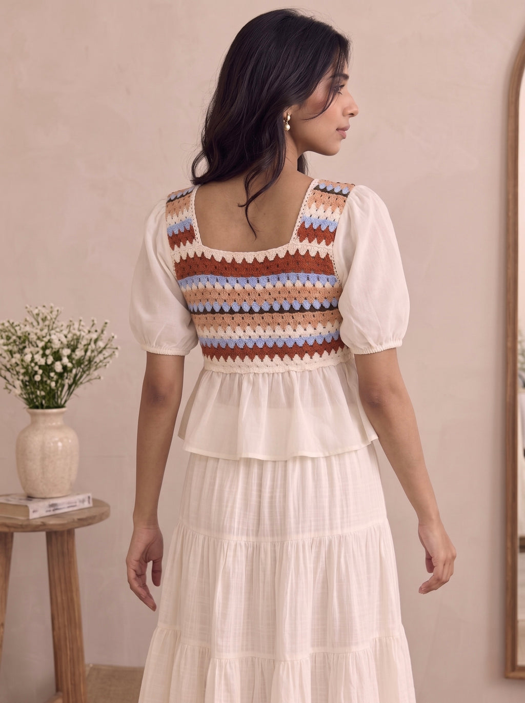 Imported Bohemian Crochet Peplum