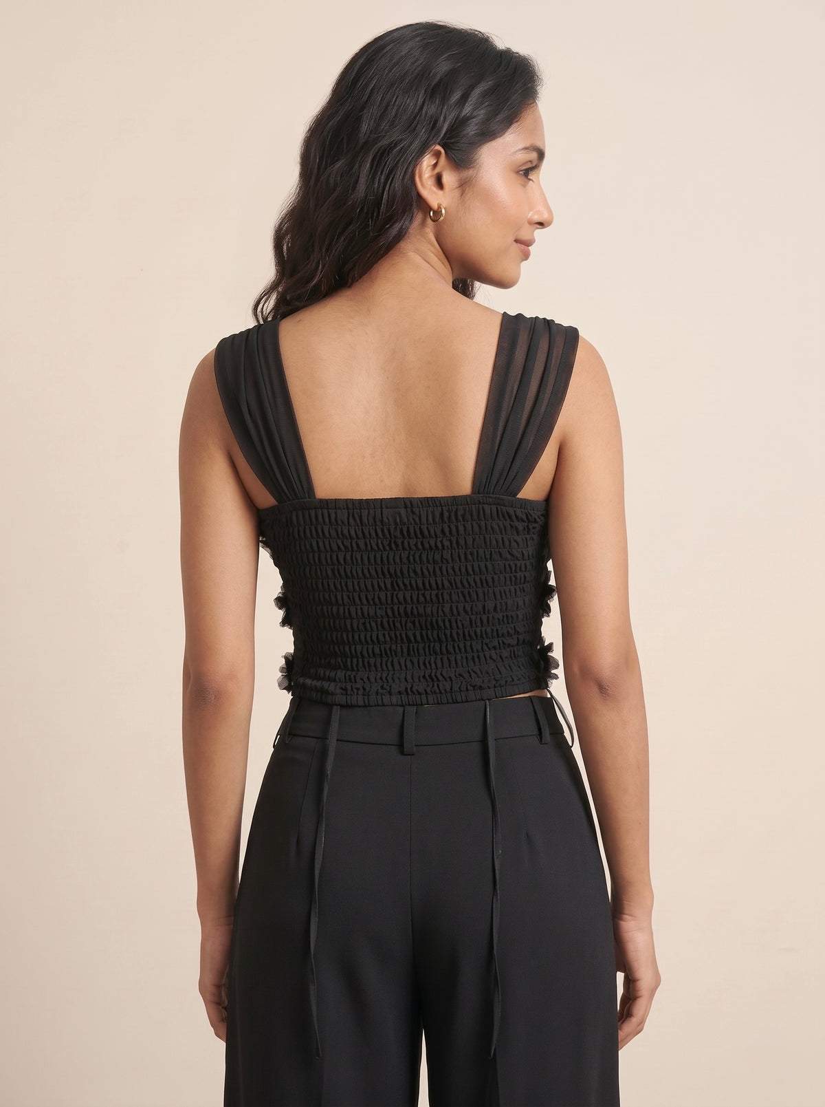 Imported Floral Lace Corset Bustier Top