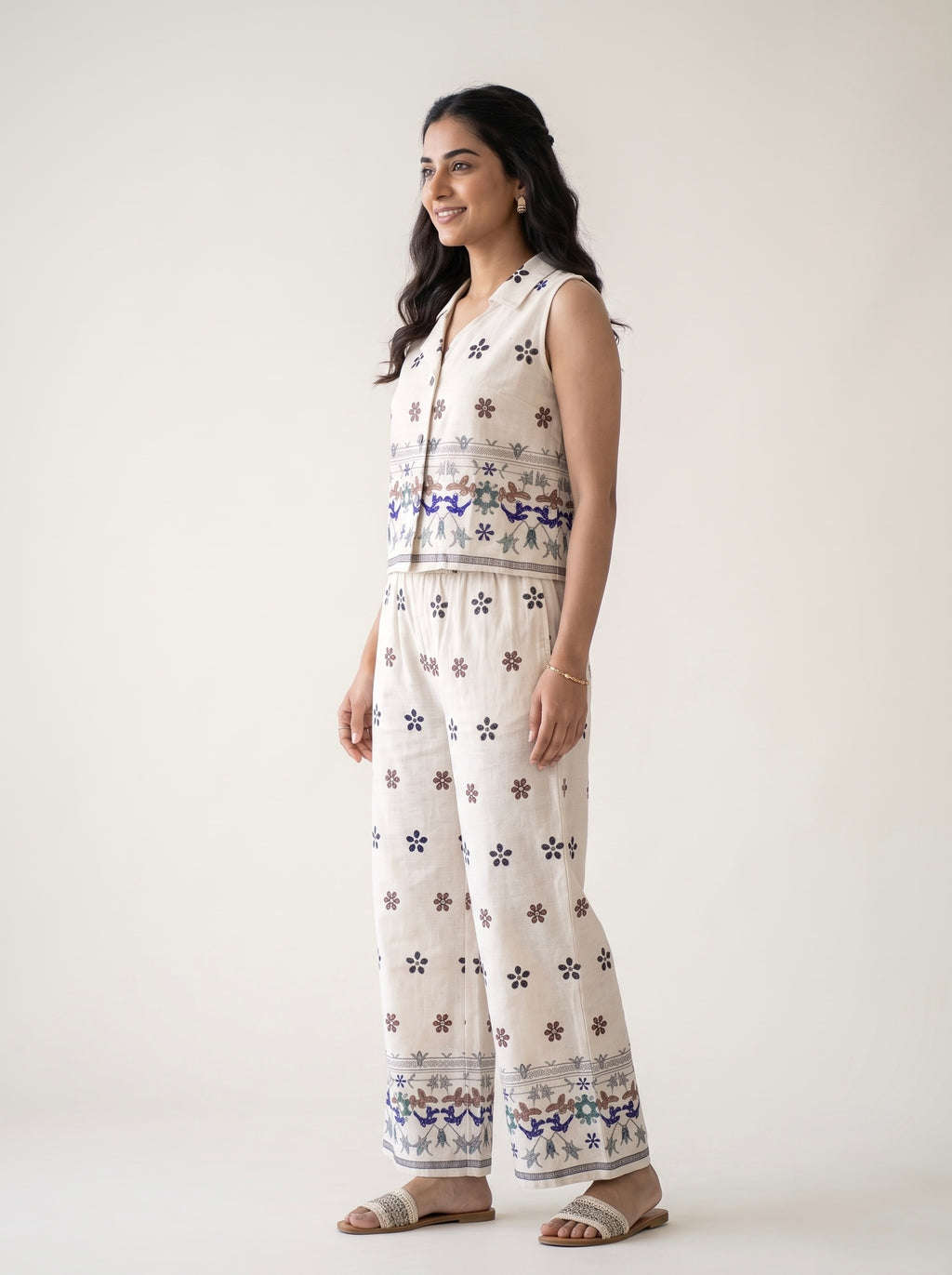Ivory Floral Co-ord Set