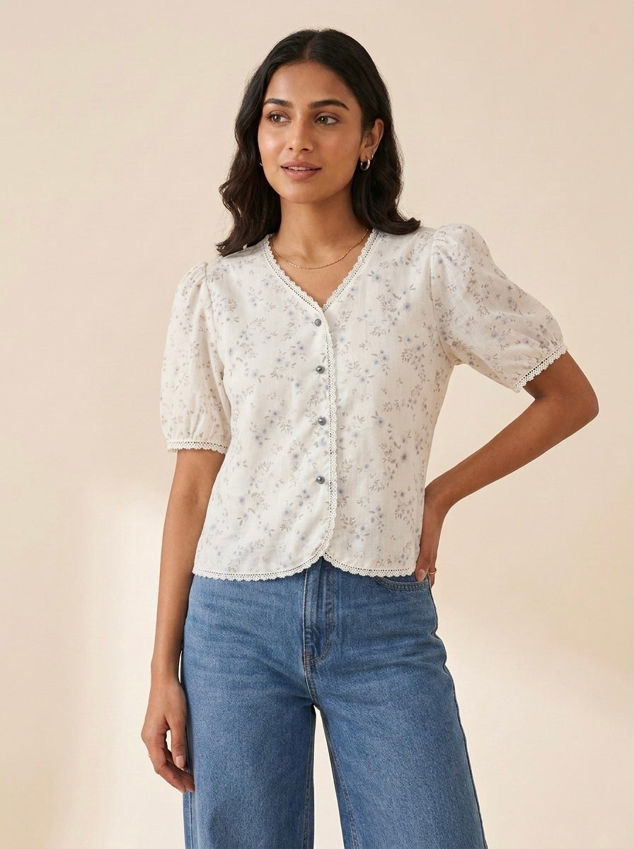 Imported Vintage Meadow Top