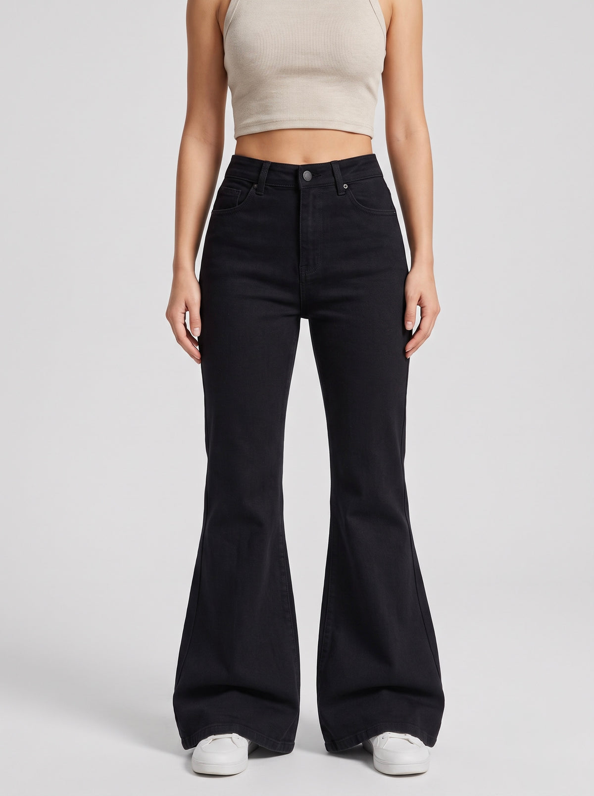 Jet Black Boot Cut Jeans