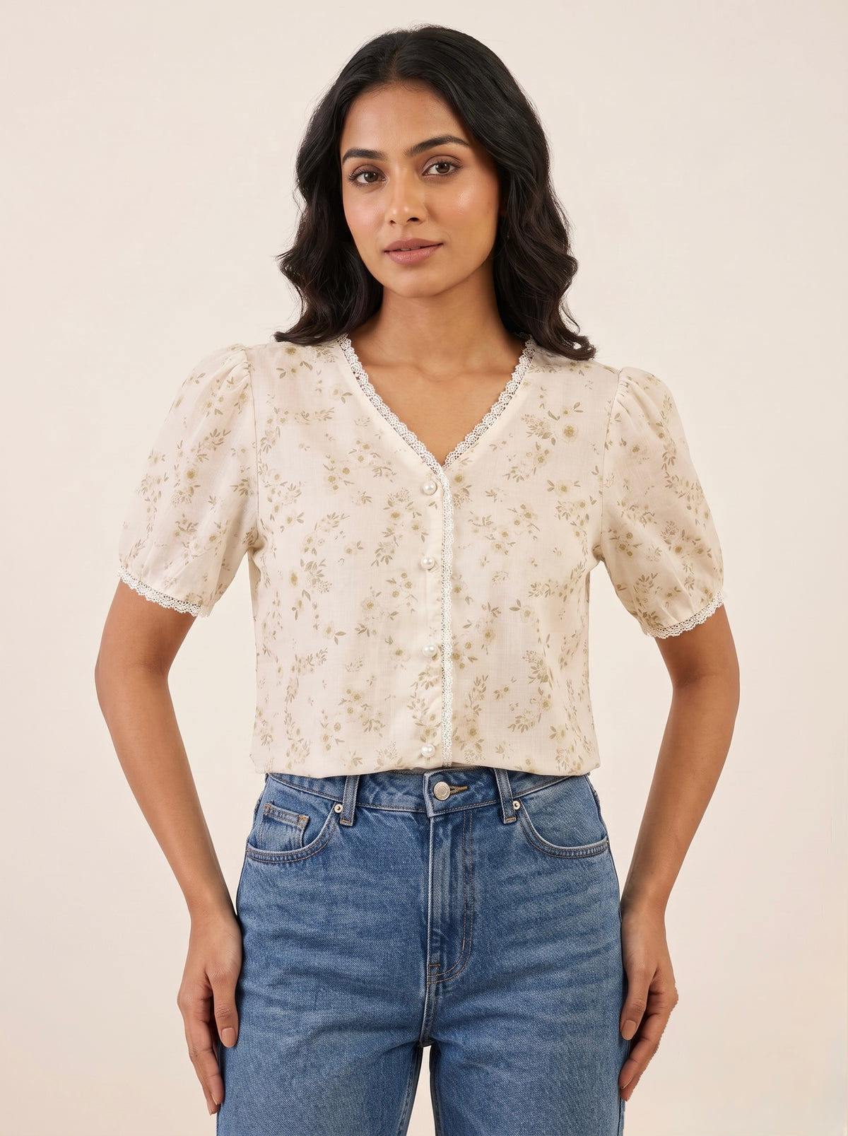 Imported Vintage Meadow Top